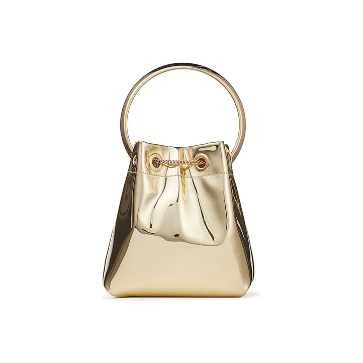 Jimmy Choo Fabric Clutch Regular Women's Gold-4