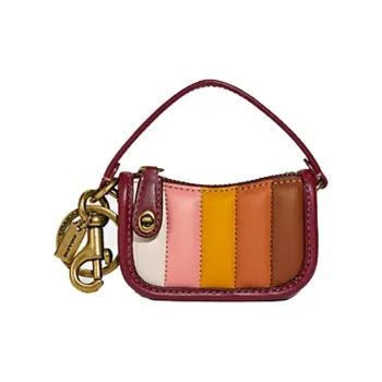 COACH Leather Bag Style Charm Bag Accessory Bag Accessory Mini Women's Multicolor