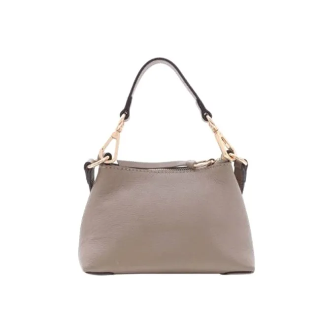 See By Chloe Leather Portable Crossbody Bag Shoulder Bag Mini Women's Gray-2
