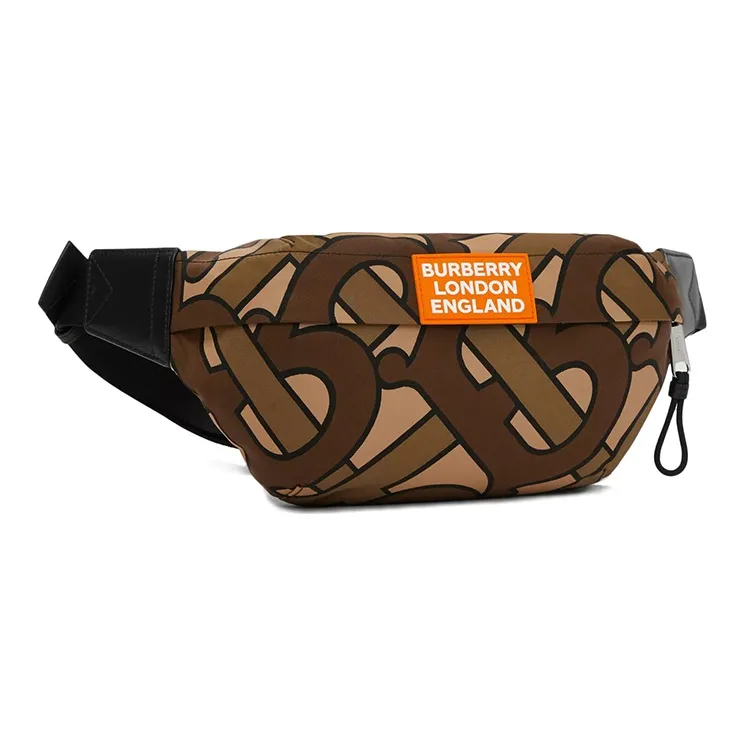 Burberry Leather Sling Bag Shoulder Bag Crossbody Bag Fanny Pack Regular Men's Saddle Brown-1