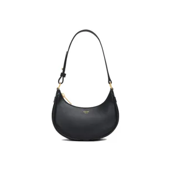 CELINE AVA Smooth Cow Leather Handbag, Shoulder Bag Mini Women's Black