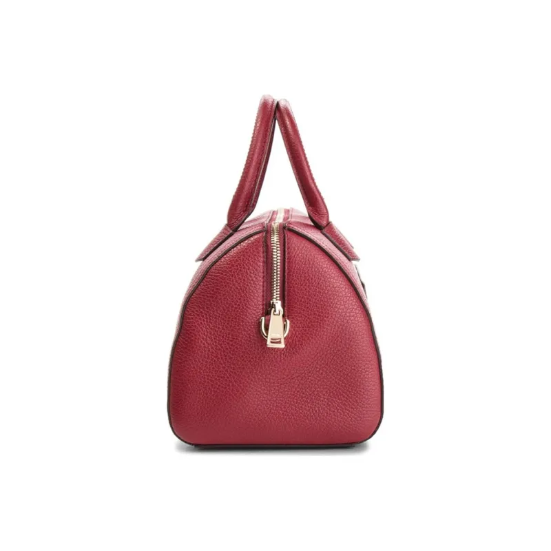 Furla Alba Leather Shoulder Bag, Crossbody Bag, Handbag Small Size Women's Dark Red-1