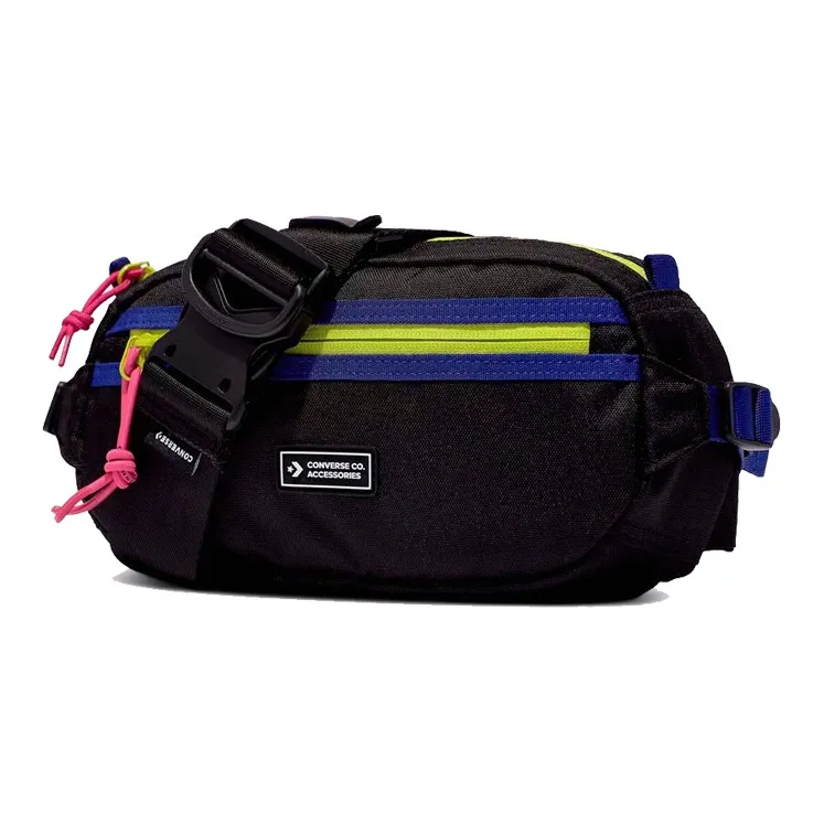 Converse Transition Sling Polyester Fanny Pack Regular Unisex Black & Multicolor-0