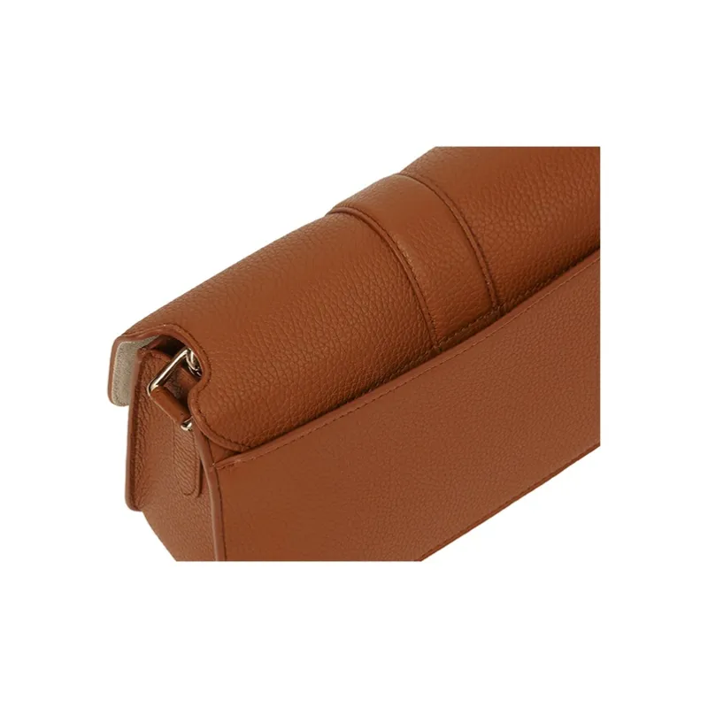 Furla Cow Leather Messenger Bag, Shoulder Bag, Crossbody Bag, Handbag Mini Women's Brown-2