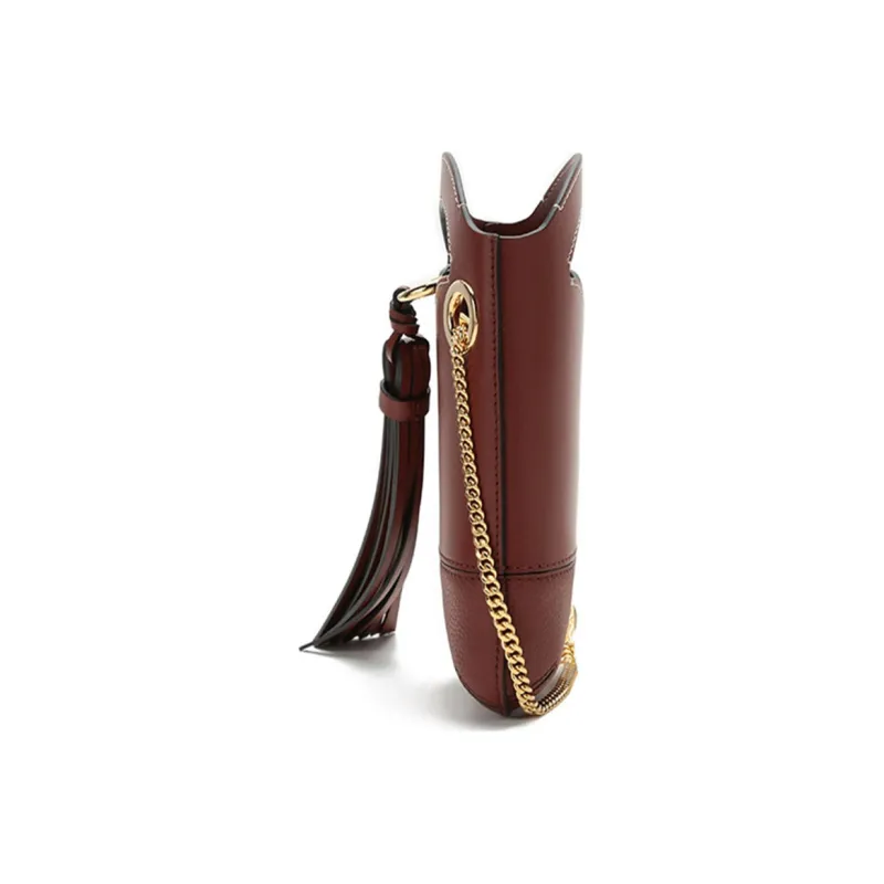 Chloe Chloé Bags Cow Leather Shoulder Bags Handbags Women's Brown Red-2