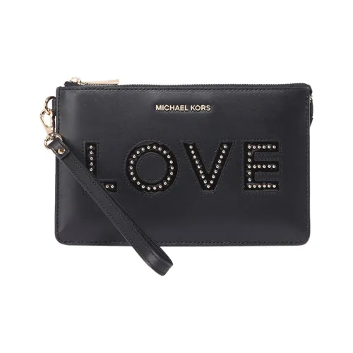 MICHAEL KORS Cow Leather Clutch Women's Black