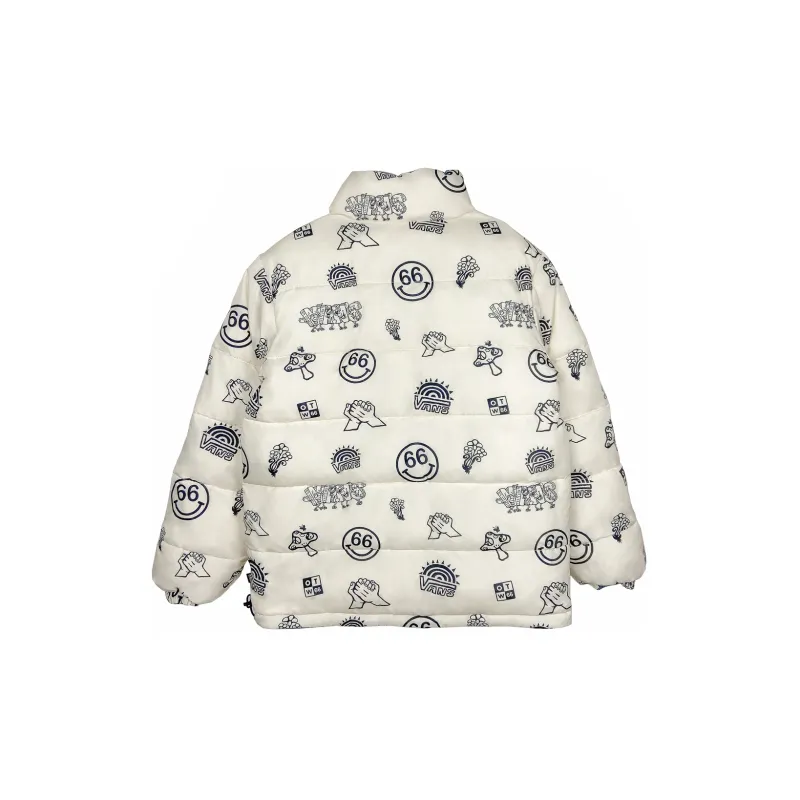 Vans Puffer Jackets Men White-1
