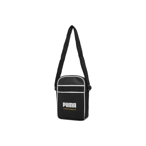 PUMA Campus Fabric Cell Phone Pouch Shoulder Bag Crossbody Bag Regular Unisex Black
