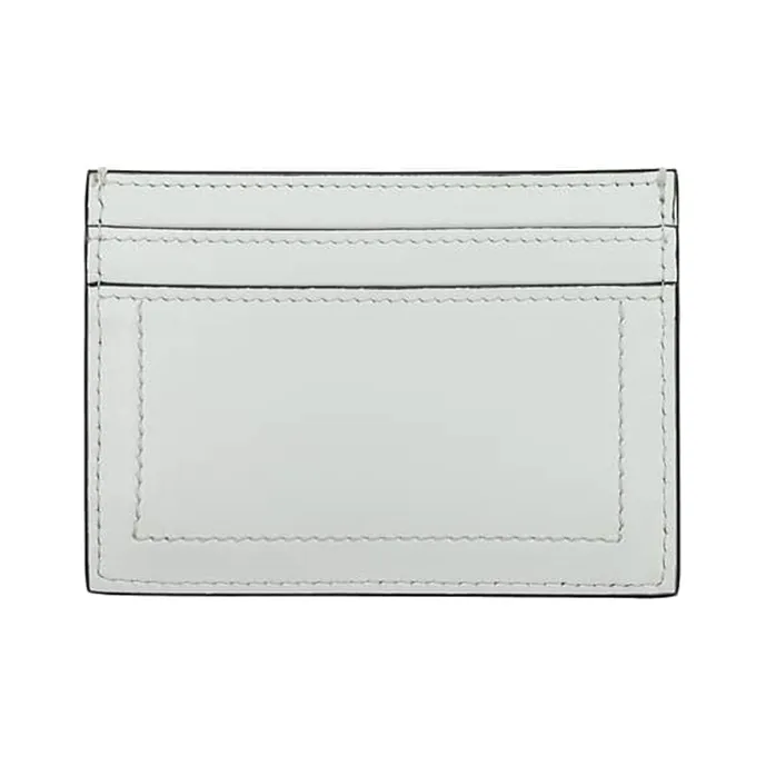 MOSCHINO Leather Card Holder Women's White-1