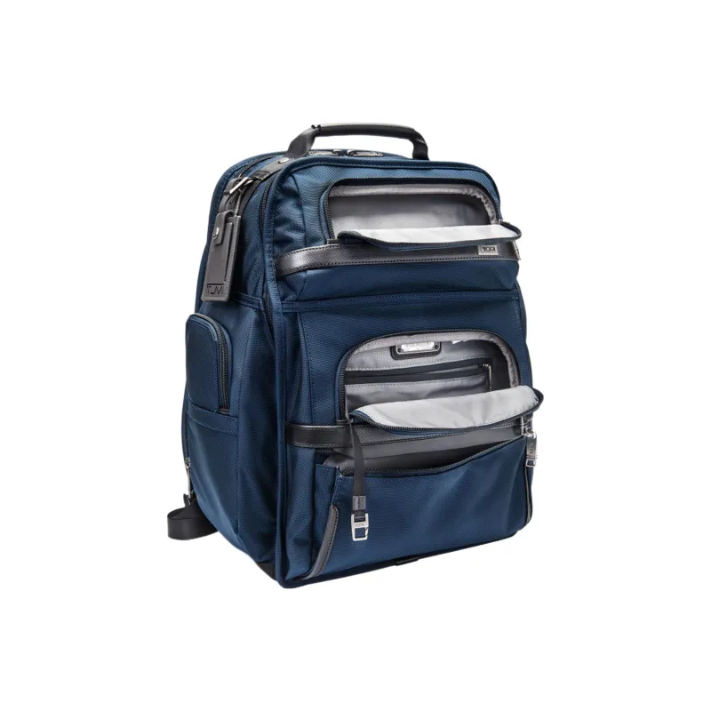 TUMI Alpha 3 Fabric Computer Double-Shoulder Backpack Men's Blue-1