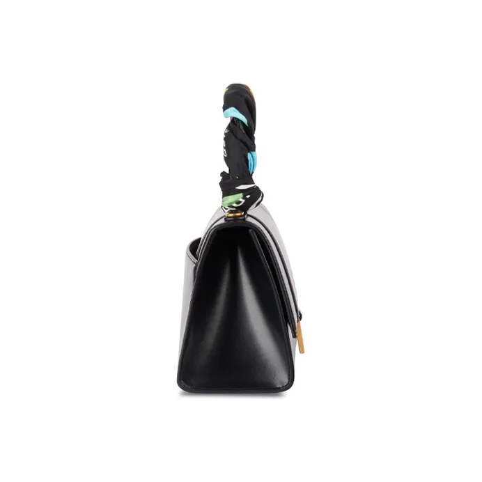 Balenciaga Hourglass Cow Leather Hourglass Bag Handbag Shoulder Bag Crossbody Bag Small Size Women's Black-1