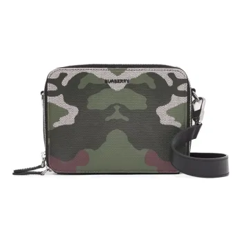Burberry Canvas With Leather Crossbody Bag Men's Camouflage