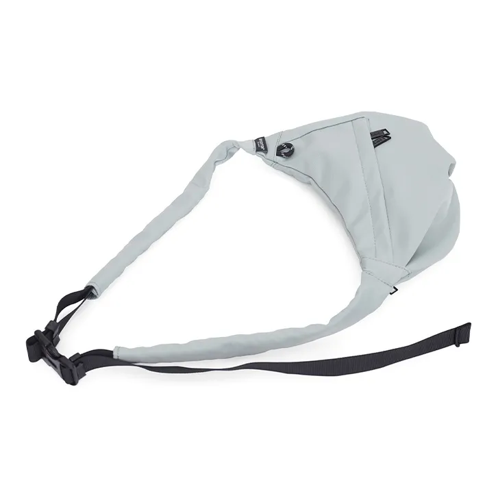 MYEDITION Shoulder Bag, Cell Phone Pouch, Crossbody Bag Nylon Polyester Black/Gray Unisex-24