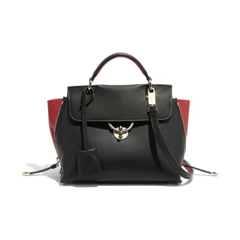 FERRAGAMO Cow Leather Shoulder Bags Handbags Women's Black