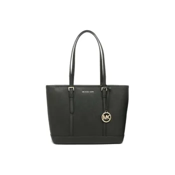 MICHAEL KORS Jet SetJet Set Travel Cow Leather Tote Bag Shopping Bag Handbag Crossbody Bag Shoulder Bag Women's Black