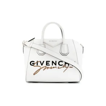 GIVENCHY Antigona Cow Leather Shoulder Bag Crossbody Bag Handbag Women's White