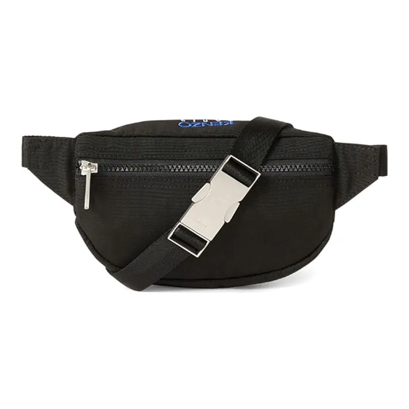 KENZO Polyester Crossbody Bags Sling Bags Small Size Men's Black Blue Logo-3