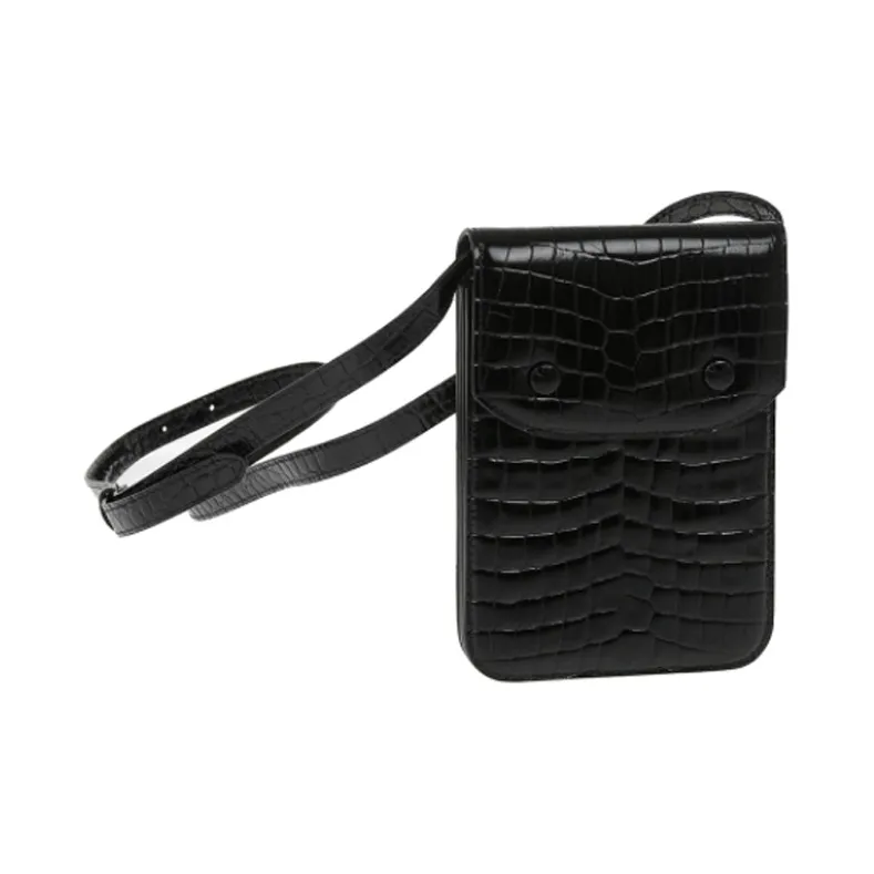 Maison Margiela Cow Leather Messenger Bag Crossbody Bags Mini Unisex Black-1