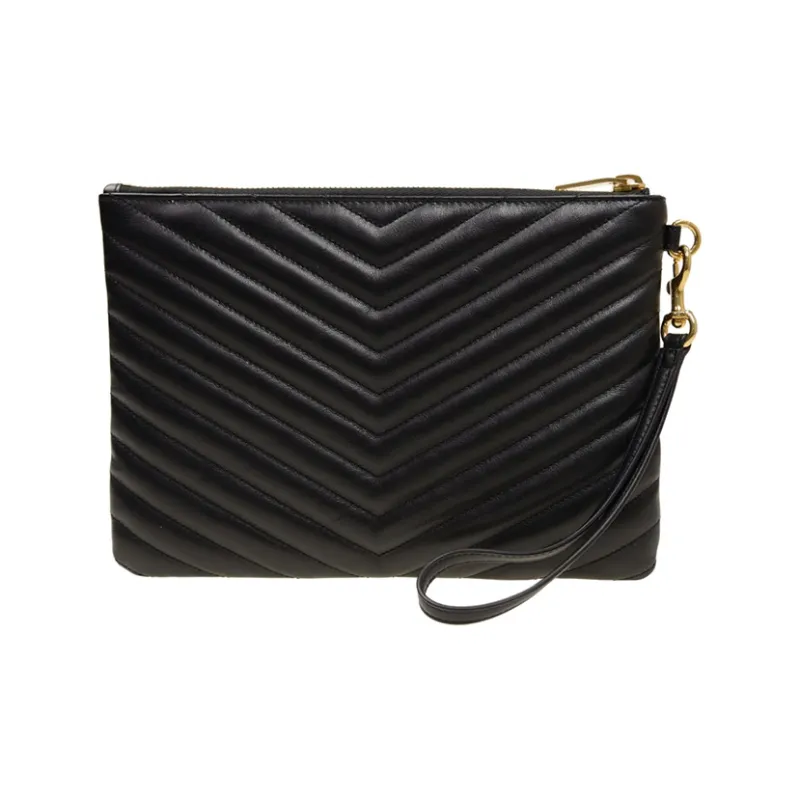 SAINT LAURENT Cassandre Matelassé A5 Pouch-4