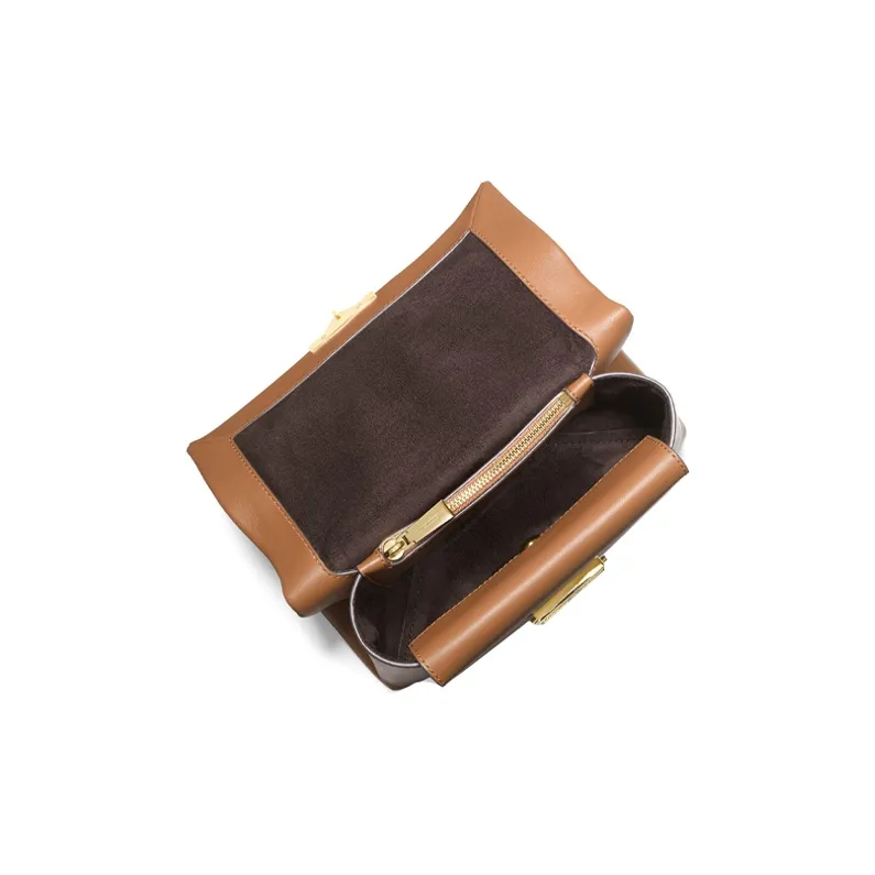 MICHAEL KORS Cece Cow Leather Shoulder Bag Crossbody Bag Medium Size Women's Brown-2