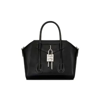 Givenchy Antigona Cow Leather Shoulder Bag Crossbody Bag Handbag Mini Women's Black