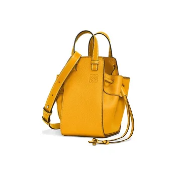 LOEWE Hammock Grained Calfskin Hammock Bag Crossbody Bag Shoulder Bag Mini Women's Sunflower