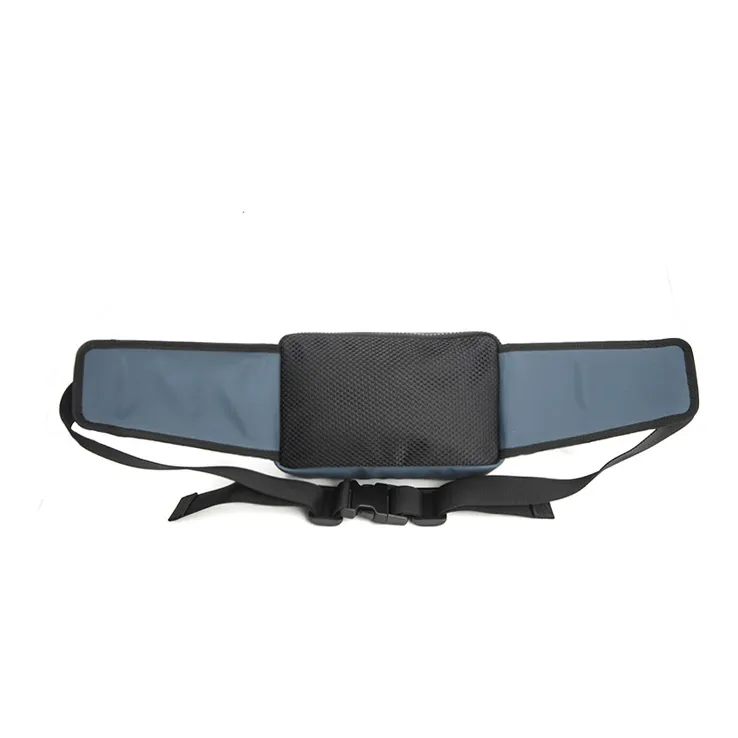 VERSACE Leather Fanny Pack Unisex Dark Blue-2