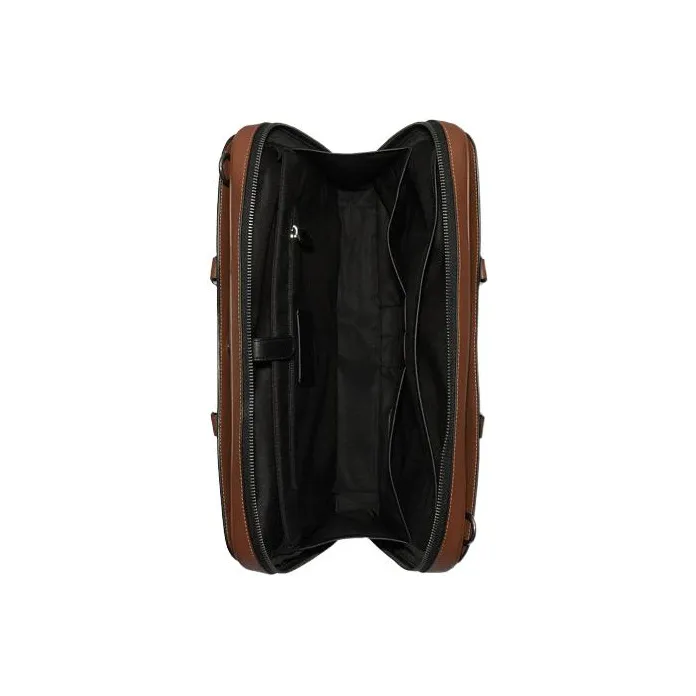 COACH Graham Cow Leather Briefcase, Handbag, Shoulder Bag, Crossbody Bag Tubas Men's Dark Brown-2