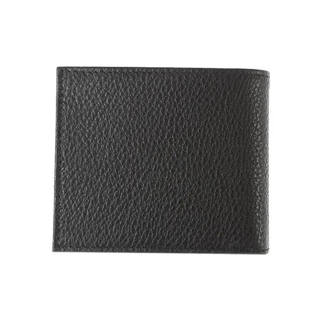 EMPORIO ARMANI Leather 3 in 1 Card Holder Wallet Men's Pure Black-2