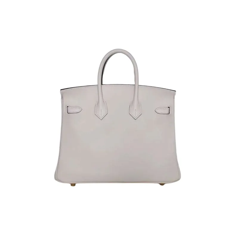 HERMES Birkin Swift Leather Handbag Birkin Bag Women's NATA Cream White-1