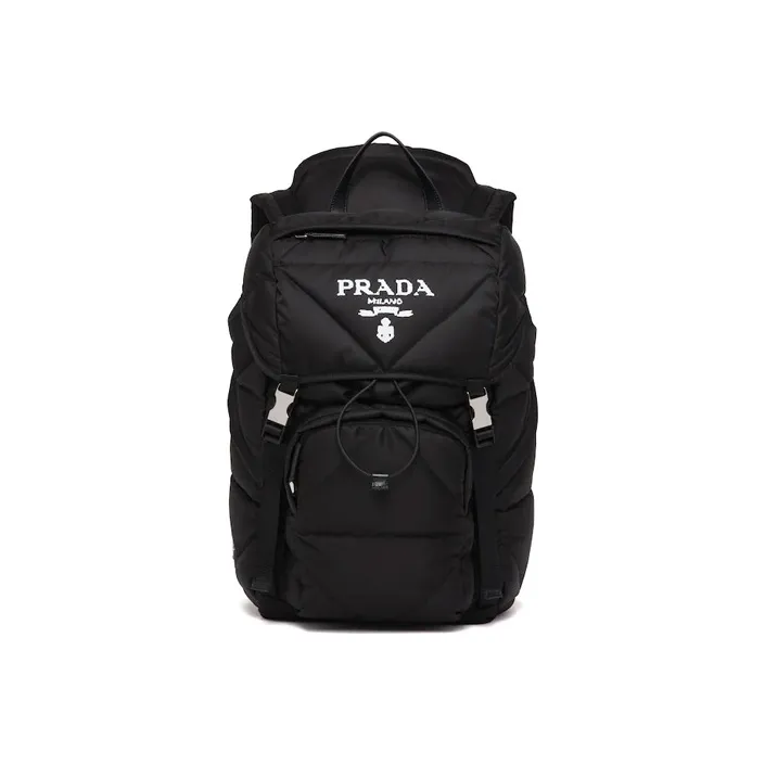 PRADA Fabric Backpack Regular Men's Black-0
