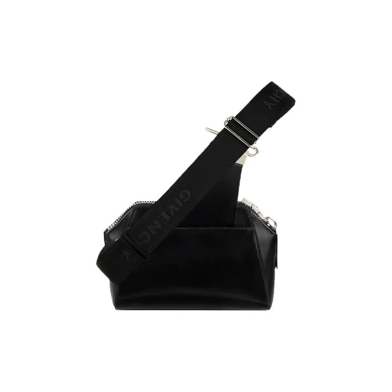 GIVENCHY Antigona Smooth Leather Sling Bag, Crossbody Bag Small Size Men's Black-5