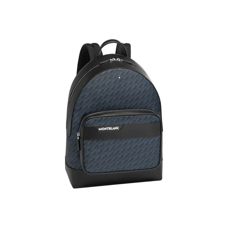 MONTBLANC M_Gram 4810 Canvas With Leather Backpack Tubas Men's Blue Black-1