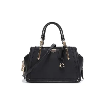 COACH Leather Portable Crossbody Bag, Shoulder Bag Trumpets Women's Black