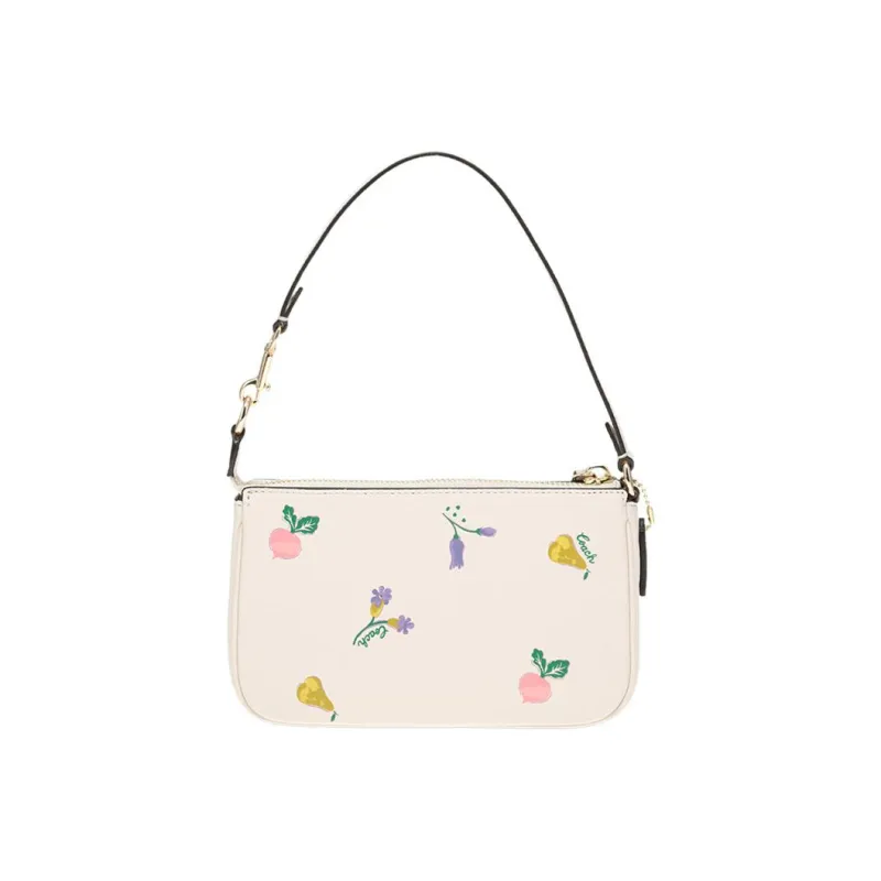 COACH Nolita Cow Leather Mahjong Bag Shoulder Bag Handbag Shoulder Bag Women's White-1