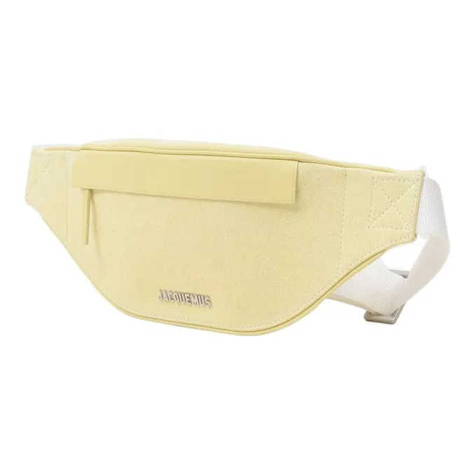 Jacquemus Canvas Canvas Bag Fanny Pack Regular Women's Light Yellow-2