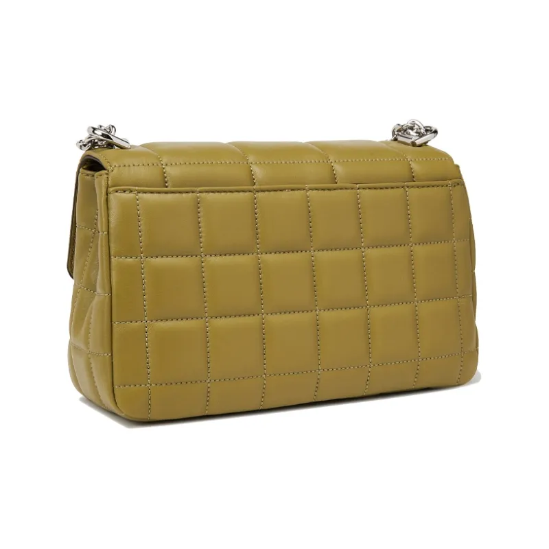 MICHAEL KORS Soho Leather Shoulder Bag Crossbody Bag Large Size Women's Light Olive Green-3