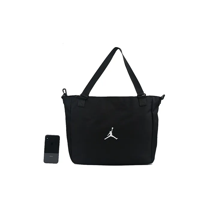 Jordan Fabric Tote Bag, Shopping Bag, Laptop Bag, Portable Crossbody Bag, Shoulder Bag Regular Unisex Black-0