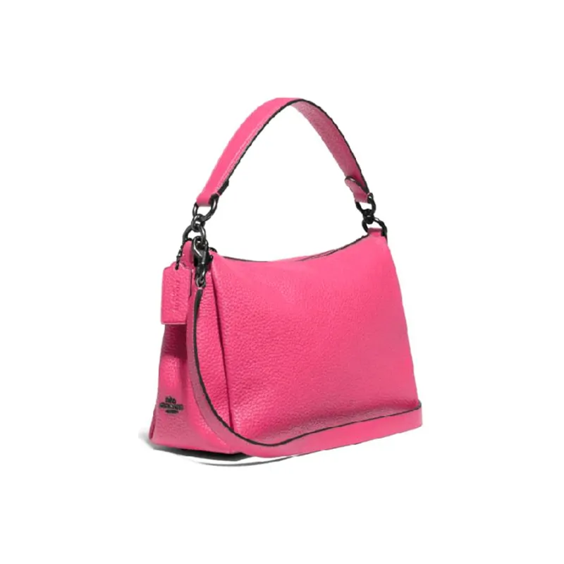 COACH Shay Leather Crossbody Bag Shoulder Bag Medium Size Women's Fuchsia-2