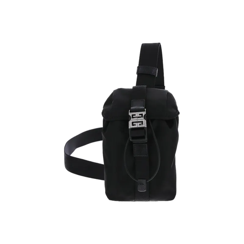GIVENCHY Nylon Fabric Shoulder Bag Crossbody Bag Men's Black-0