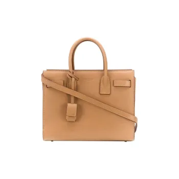 SAINT LAURENT Cow Leather Tote Bag, Shopping Bag, Trunk Bag, Shoulder Bag, Crossbody Bag, Handbag Regular Women's Brown