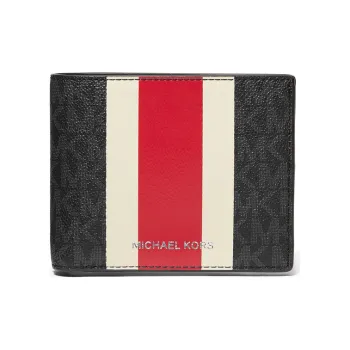 MICHAEL KORS MICHAEL KORS Luggage Collection Leather Card Holder Wallet Medium Size Men's Red