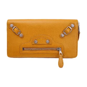 Balenciaga Sheepskin Wallet Regular Women's Yellow