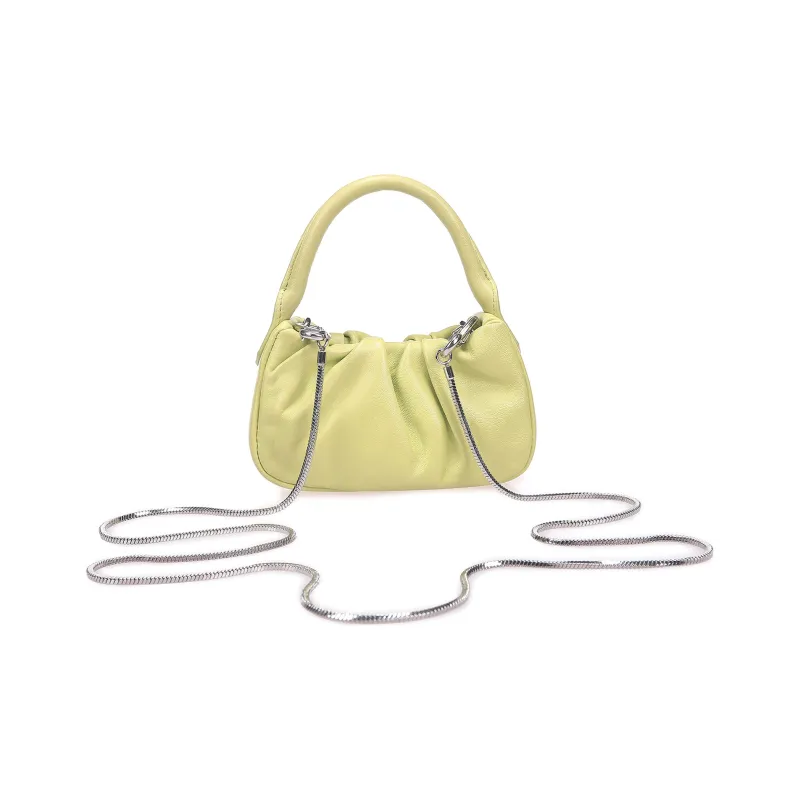 QULU Sheepskin Shoulder Bag Crossbody Bag Handbag Mini Women's White-33