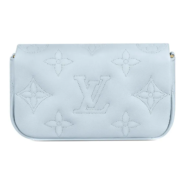 LOUIS VUITTON Wallet On Strap Bubblegram Blue Glacier-1