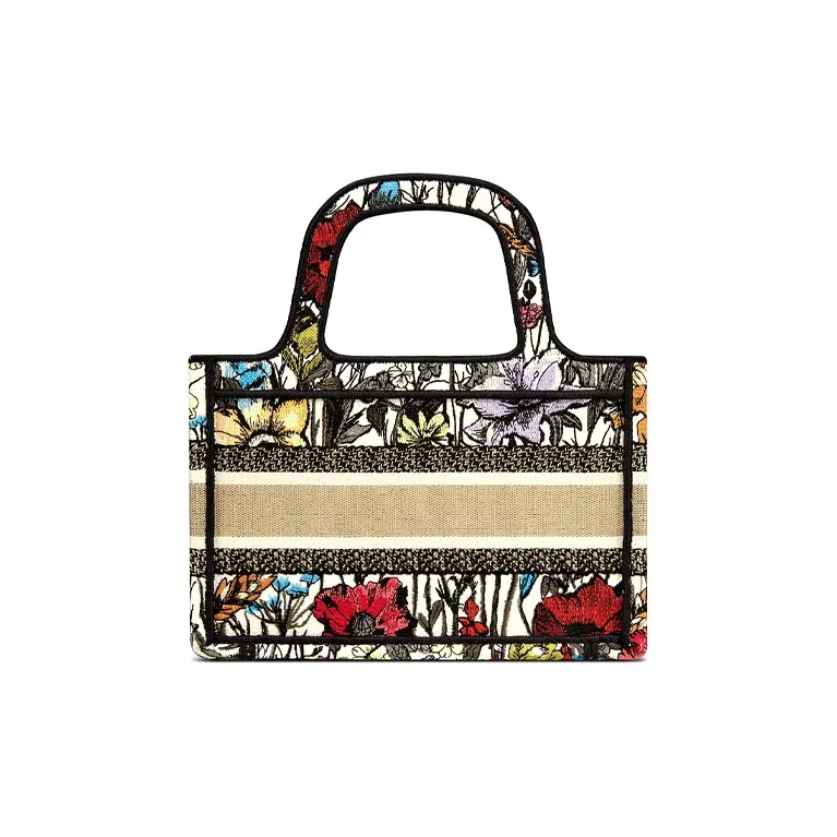 DIOR BookTote Canvas Canvas Bag Tote Bag Shopping Bag Handbag Mini Women's Multicolor-3
