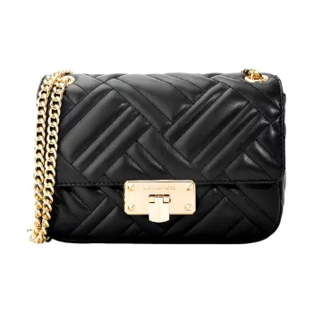 MICHAEL KORS Peyton Sheepskin Shoulder Bag Crossbody Bag Women's Black