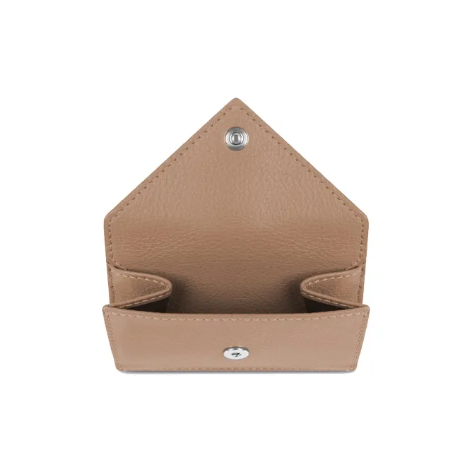 Balenciaga PAPIER Cow Leather Wallet Mini Unisex Brown-3