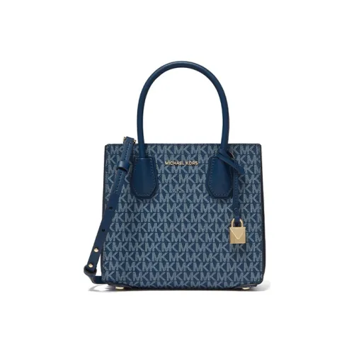 MICHAEL KORS Tote Bag, Shopping Bag, Trunk Bag, One Shoulder Handbag Women's Denim Blue