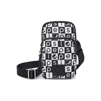 Pepsi Nylon Cell Phone Pouch Large Size Unisex Black White